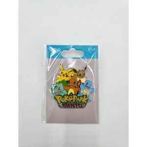 Pokemon PokePark Kanto Enamel Pin Pikachu Eevee Kanto Starters Japan Exclusive